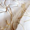 Rice Platinum Thread Pastoral Floral Bright Silk Three-dimensional Embossed Texture Jacquard Fabric DIY Dress Designer Fabric