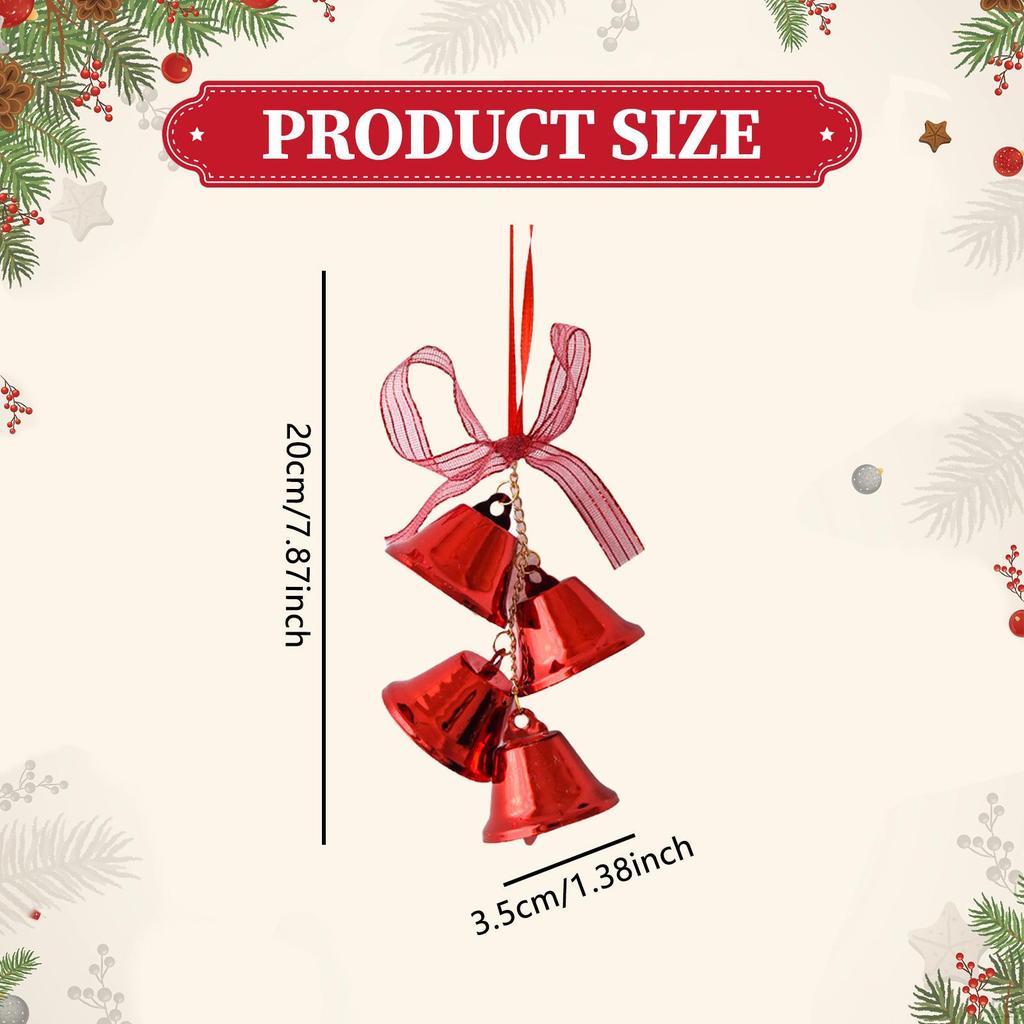 Weihnachtsanhänger Glocke Ornament Eisen Gefertigt Robust Und Dekorativ für Geschäft Restaurant Fenster Tür Geschenk