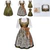 Bavarian Beer Festival Dress For Women With Polyester Fabric Halloween Costume For Stage Performance