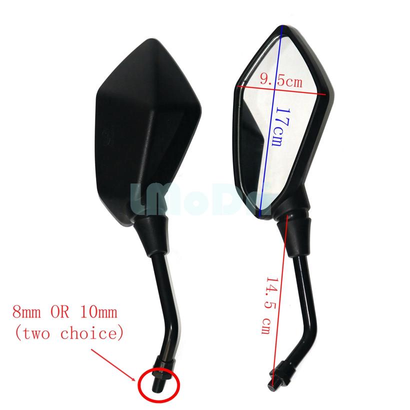 LMoDri Motorcycle Mirror Universal Motorbike Replacement Parts Rear View Mirrors 10mm 8mm On Sales Big Size