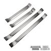 4pcs Door Sill Protector Scratch Protection Stainless Steel Door Sill Scuff Plate Trim Sticker Strip