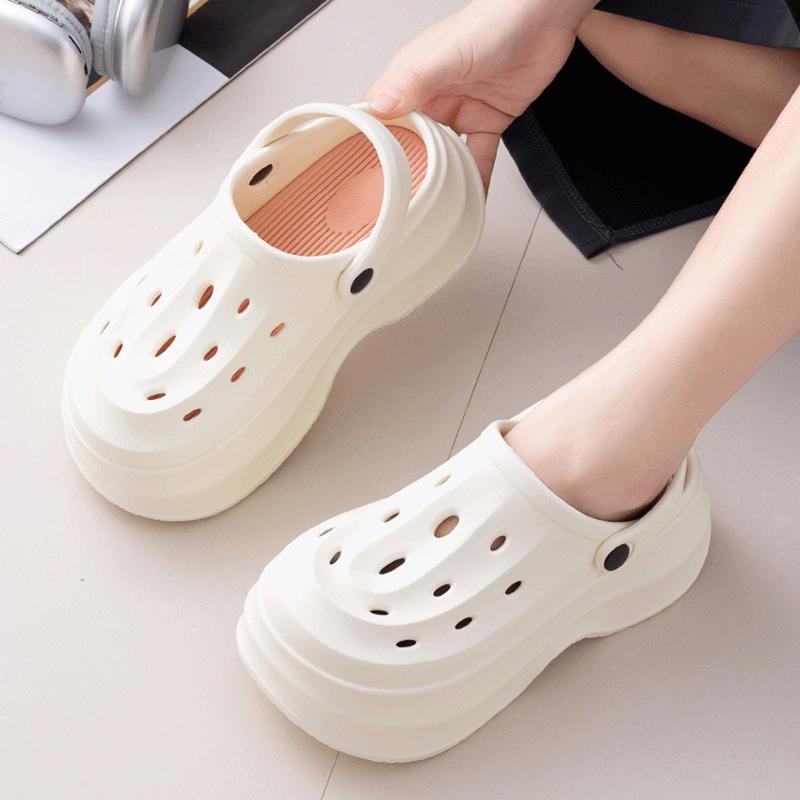 Rimocy 2025 New Womens Platform Clogs Sandals Thick Bottom Eva Garden Shoes Woman Summer Outdoor Non Slip Beach Sandalias Mujer