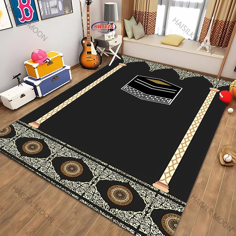17 Style Islam Prayer Rug for Muslim Ramadan Soft Man Prayer Mat Portable Kids Bedroom Carpet Daily Prayer Mat Eid Al-Fitr Gifts