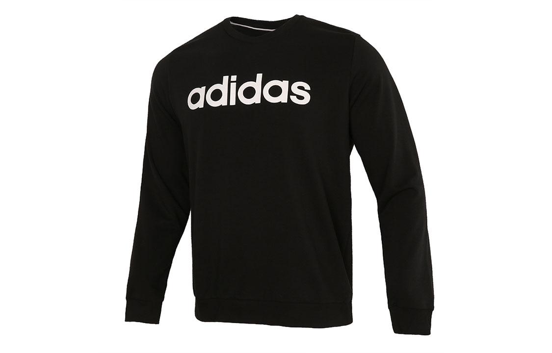 Adidas ESSENTIALS Толстовки Мужские Черные С Круглым Вырезом Умеренный Обычный GP4873 XL