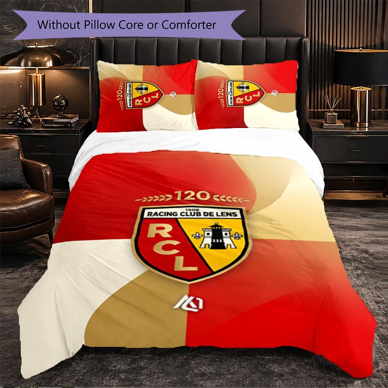 Lens FC Themed Bedding 3Pcs Duvet Cover Set Decorative Bed Linen For Teen Room Home Decoration
