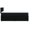 Vidaxl Letto Continentale Con Materasso, Nero, Tessuto, 90X200 Cm