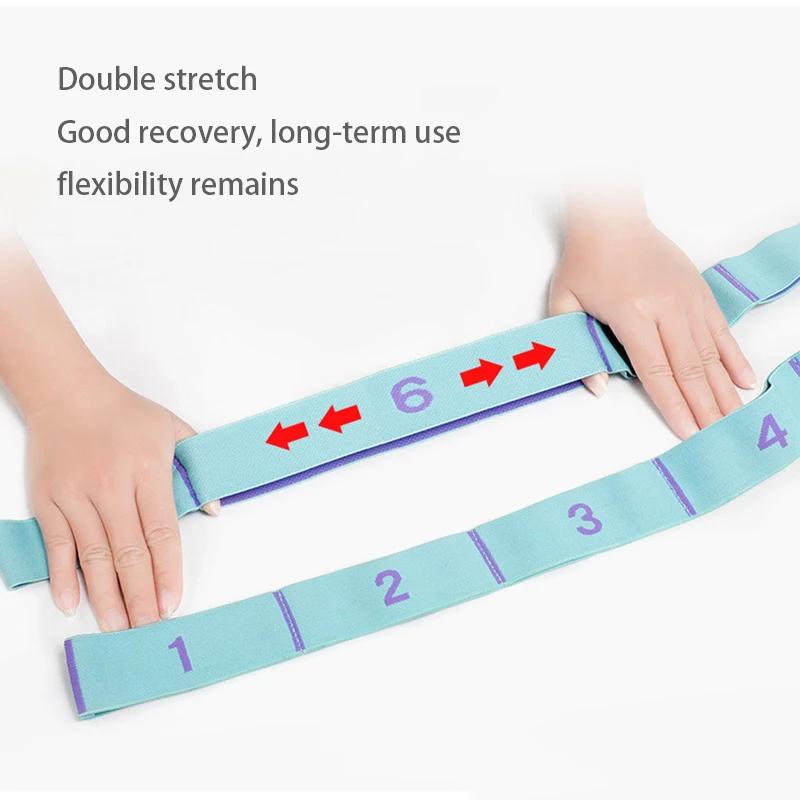 Multi Stage Yoga Stretch Band Latin Dance Stretch Band Correct Posture 11 Grid Elastic Band Digital Band Pose Band
