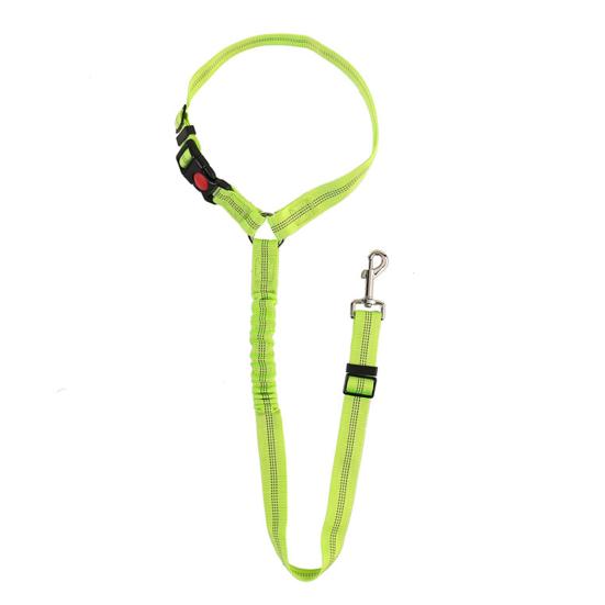 Pet Seat Belt Elastic Reflective Stitching Nylon Dog Cat Adjustable Safety Harness