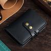 Vintage Buckle Card Bag Men's Leather Credit Card Wallet Woman 30 Page Translucent Driving Licence Business Card Holder Case
