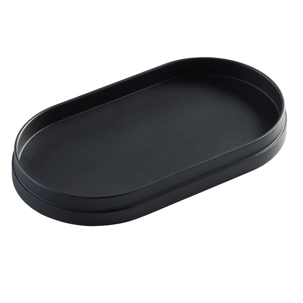

Durable Black Metal Accessory Tray Organizing Small Items in Bathroom Bedroom Office Chic Design Space-Saving Solution United States