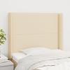 VidaXL Headboard with Ears Cream 93x16x118-128 Cm Fabric3119427