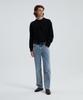 KNITTED Cashmere Wool Pocket Round Knit Black