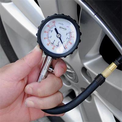Misuratore di pressione dell'aria per pneumatici per auto da 100 psi Misuratore di pressione per pneumatici a tubo lungo ad alta precisione per strumenti di misurazione per auto, moto, camion e bici