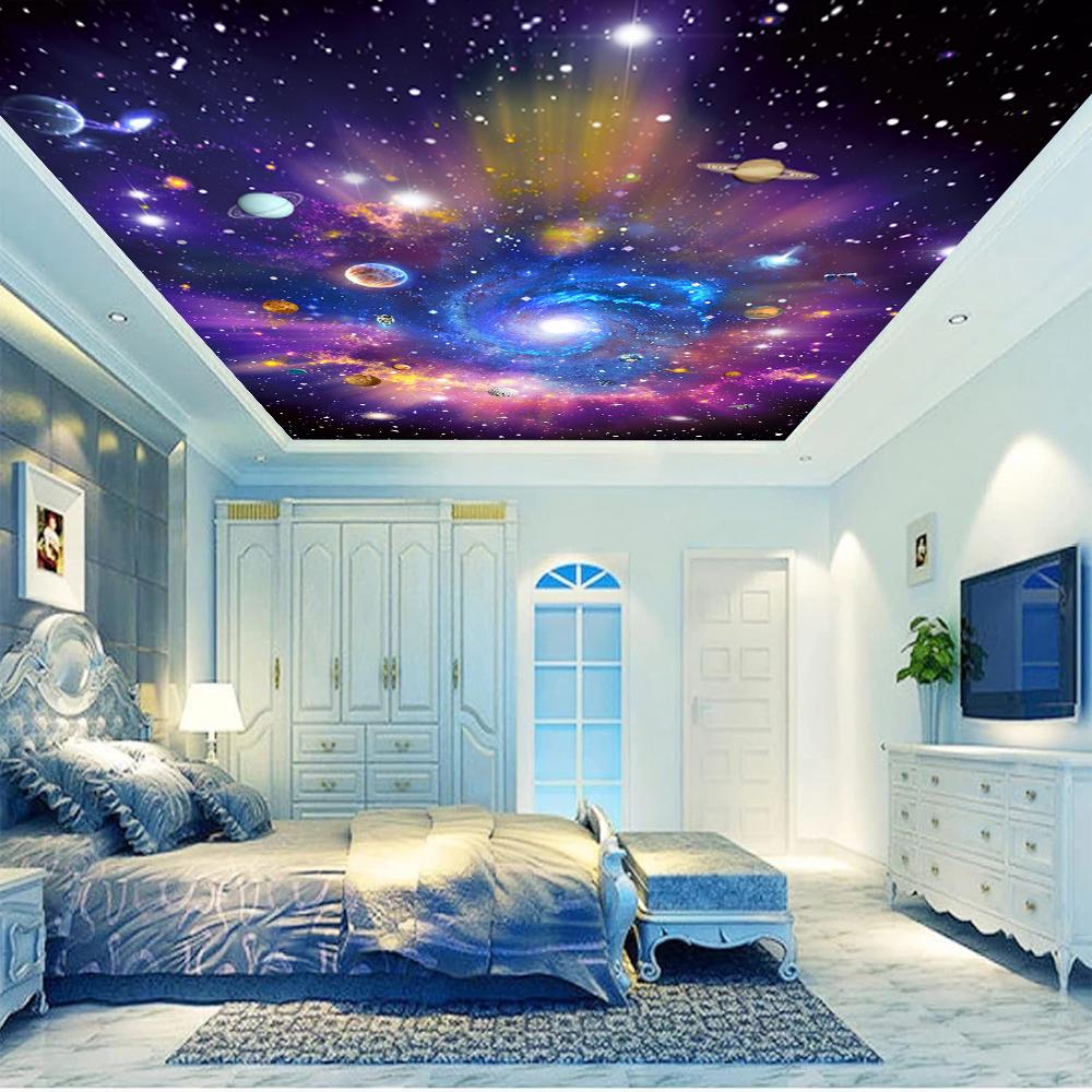 Galaxy Wall Mural 3d Star Universe Galaxy Wallpaper Living Room Bedroom Home Decor