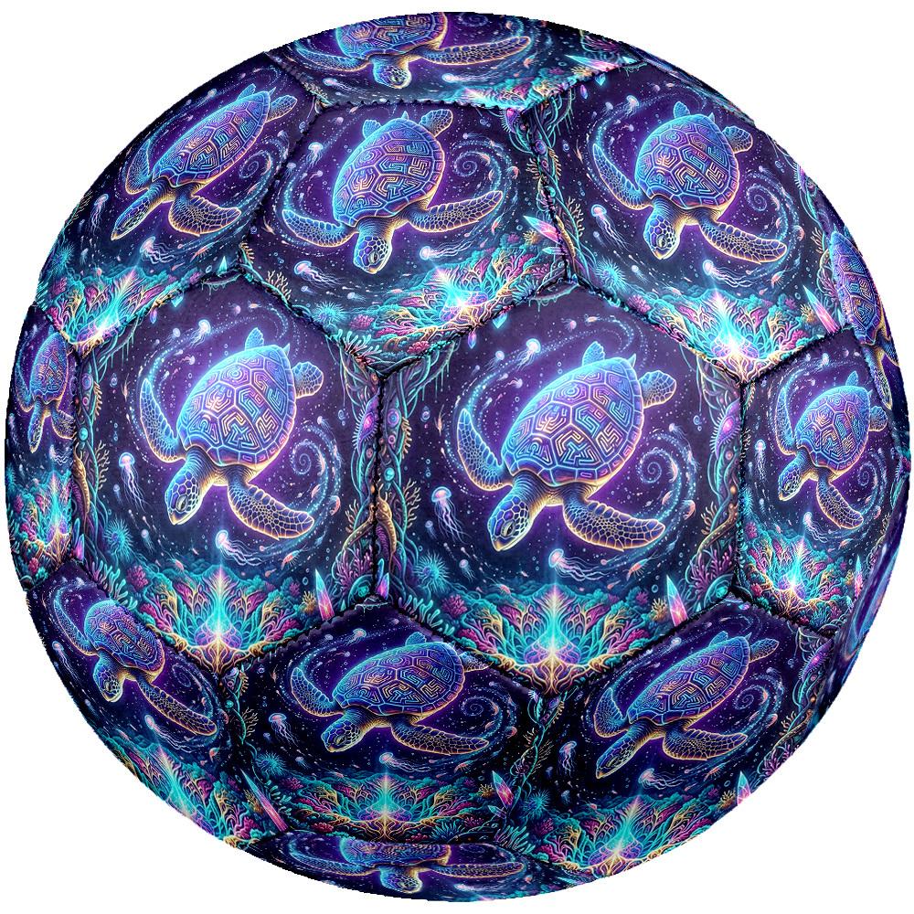 1pc Underwater Fantasy Theme Soccer Ball Football, Size 5, Lightweight PVC, Durable Outdoor Training Soccer Ball, Gift m61451