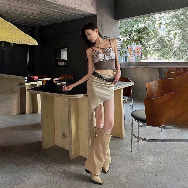 Stylish Over-the-Knee Vintage Chunky Heel Western Cowboy Boots