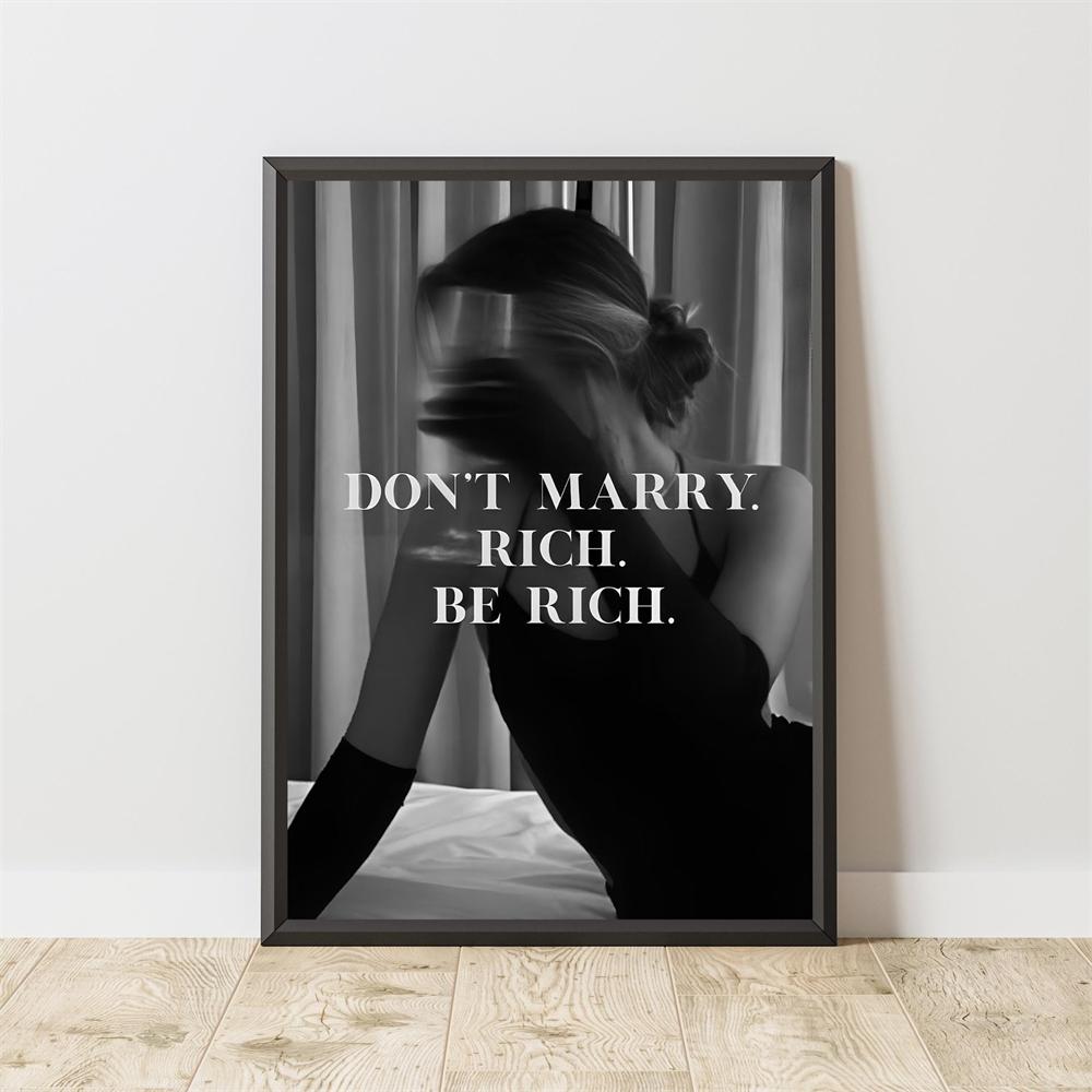 Feminist Poster Feminist Print Motivational Poster Inspirational Quote Wall Art Canvas Painting Motivational Bedrom Decor 21X30CMNo Framed