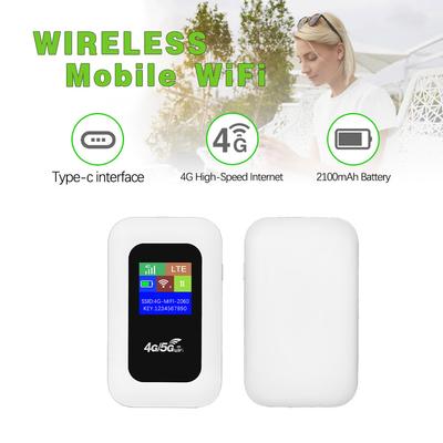 4G LTE Mobile WiFi Router with SIM Card Slot 150Mbps 4G LTE Mobile WiFi Hotspot 2500mAh Portable Wireless Router for Home Office