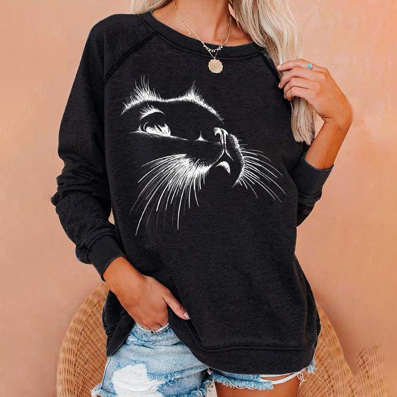 3D Print Raglan Sleeve Hoodies Women Streetwear Female Sweatshirts Pullovers Oversized Woman Clothing