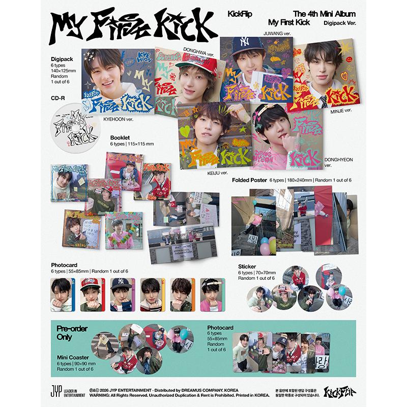 [Pre-order] KickFlip – 4th Mini Album [My First Kick] Digipack Ver. (Online Benefit)