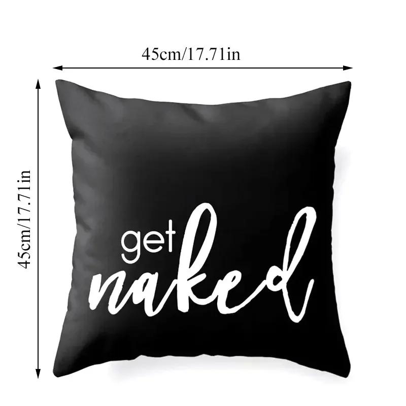 45*45Cm Yellow Print Cushion Pillowcase Geometric Hug Pillowcase Home Chair Sofa Decorative Cushion Square Pillowcase