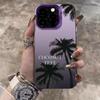 Summer Coconut Phone Case for iPhone 17 16 16E 1415 Pro Max 11 12 13 Pro X XR XSMax 14 Plus LaserPlated Shockproof Bumper Cover