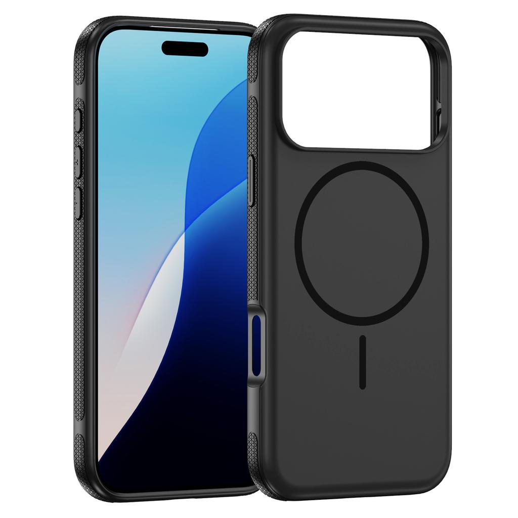 Für iPhone 17 Pro Max Hülle Kompatibel mit MagSafe 2,8 mm PC+2,2 mm TPU Stoßfeste Hybrid-Handyhülle