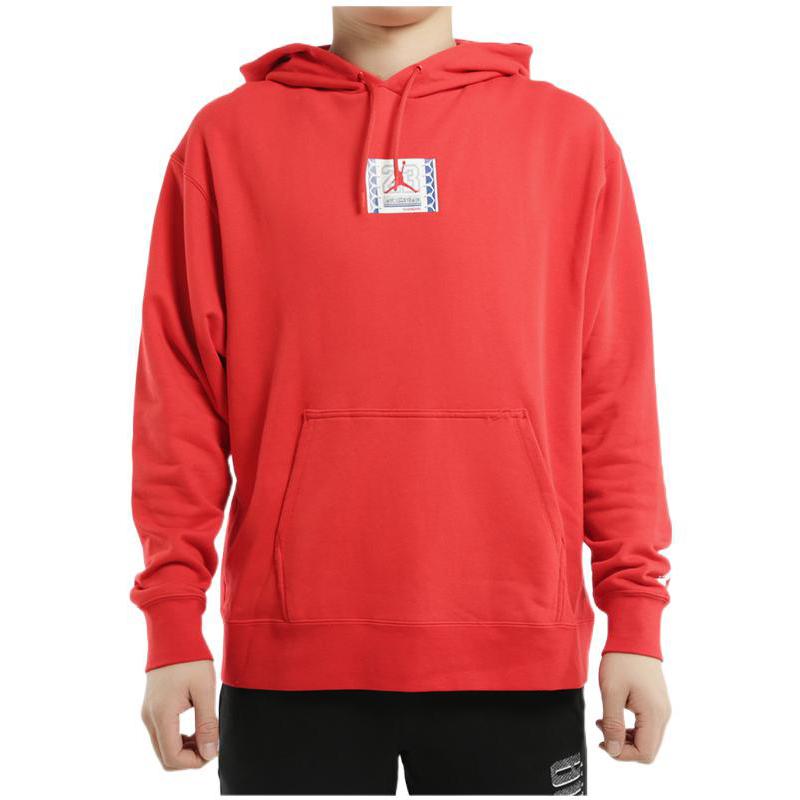 Nike Sweatshirts Men's Red Hooded Moderate Regular (Unisex) Sweatshirts CW8619 650