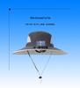 Men's Solar-Powered Sun Hat with USB Fan for Outdoor Summer Activities