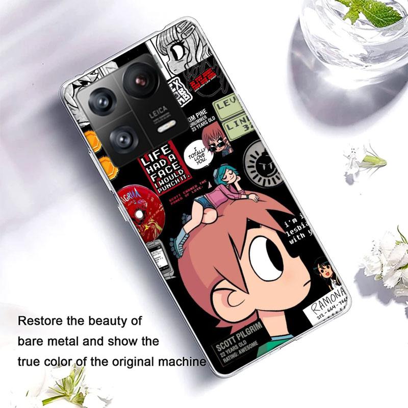 Scott Pilgrim Anime Phone Case For Xiaomi Poco F7 Ultra X7 X6 M8 M7 M6 M4 M3 Pro X4 Mi 15 15T 14 14T 12T 12S 10T Pro 12 11 Lite