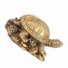 Bronze Exquisite Carving Brass Lucky Chinese Tortoise Shape Furnishing Craft Decoration