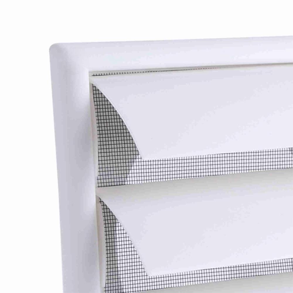 6 Inch Air Vent Grille White Louvered Vent Cover New Wall Duct Ventilation Grill Exterior Walls