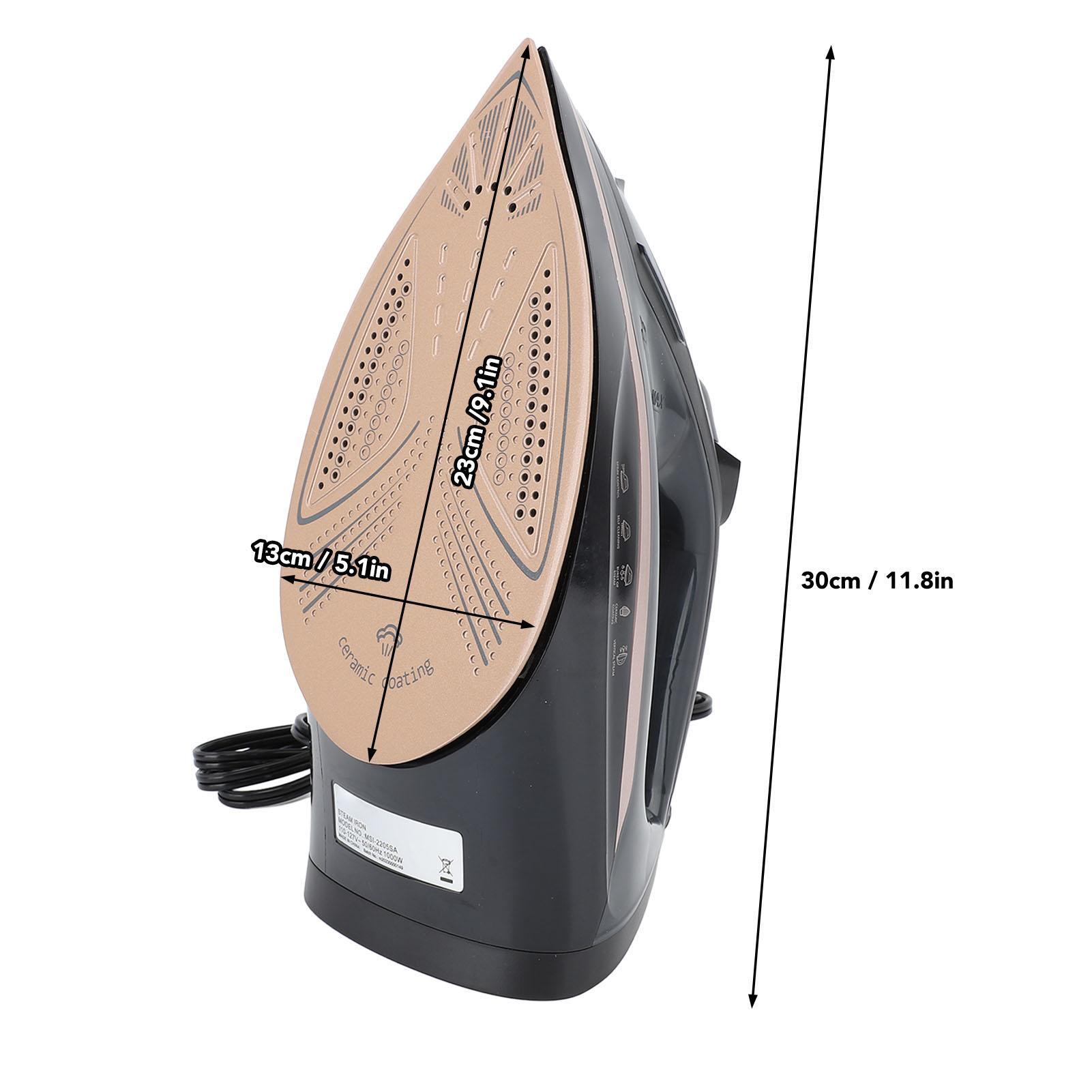 

Электрический утюг Портативный мини-отпариватель для одежды Паровой утюг для одежды Утюг для хлопка, шерсти, полиэстера, шелка, льна, нейлона EU чёрный