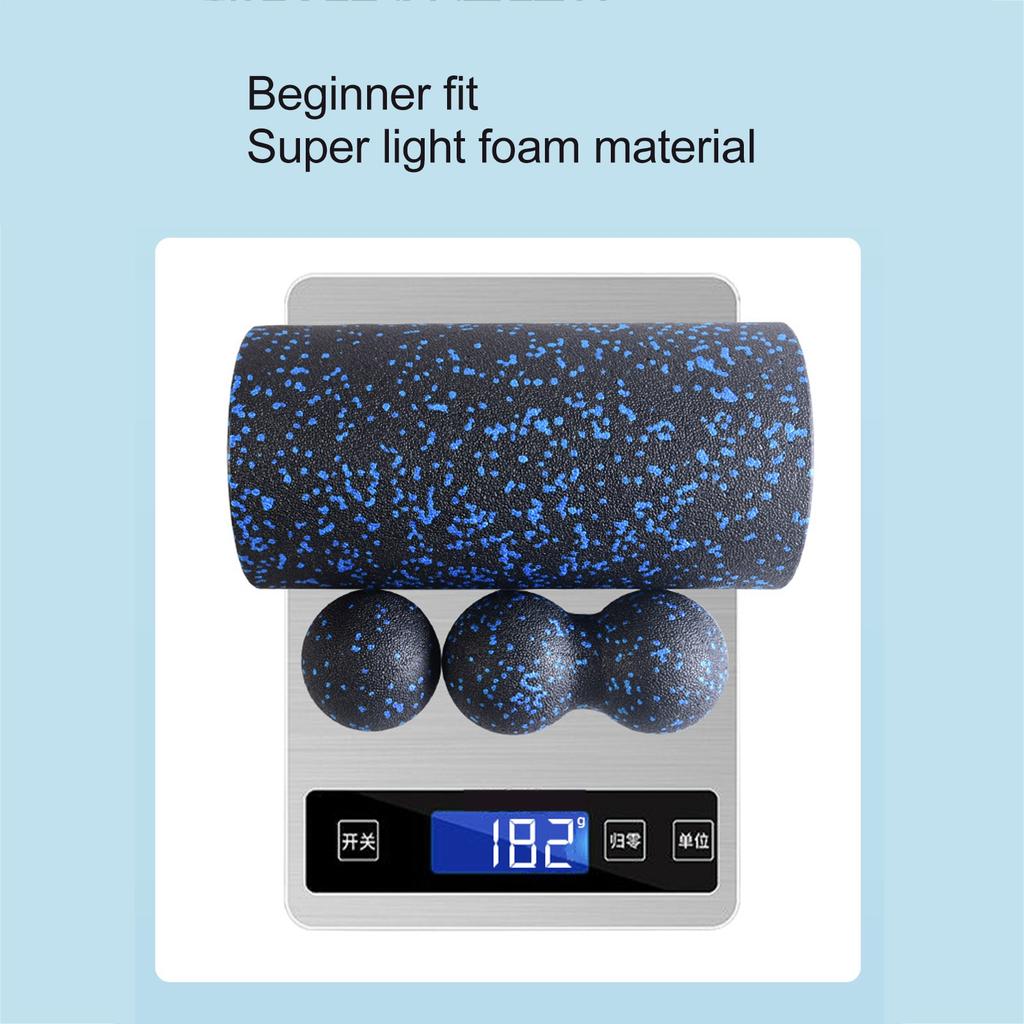 Foam Roller Set 3 in 1 Yoga Column Deeply Massage Professional Fit Body Curve Peanut Ball for Sport
