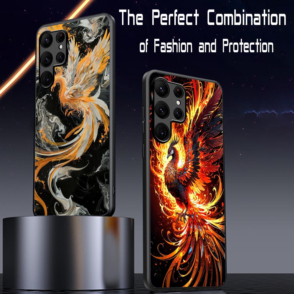Phoenix classic cool design Phone Case For Samsung Galaxy S25 S24 S23 S22 S21 S20 Plus Ultra Note20 Limited Soft Black