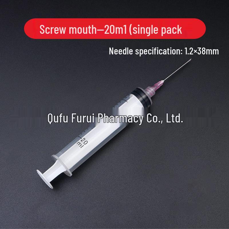 Disposable Syringes with Luer Needle: 1ml, 3ml, 5ml, 10ml, 20ml