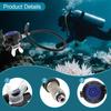 2ND Stage Diving Regulator with Transparent Mouthpiece Breathing Tube Breath Adjuster Snorkel