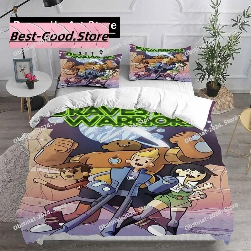 Neues Bravest Warriors Spiel Bettwäsche-Set Bettbezug Kissenbezug Bettwäsche Set Erwachsener Junge Mädchen Schlafzimmer Dekoration Kinder Geschenk Einzel Doppel Groß