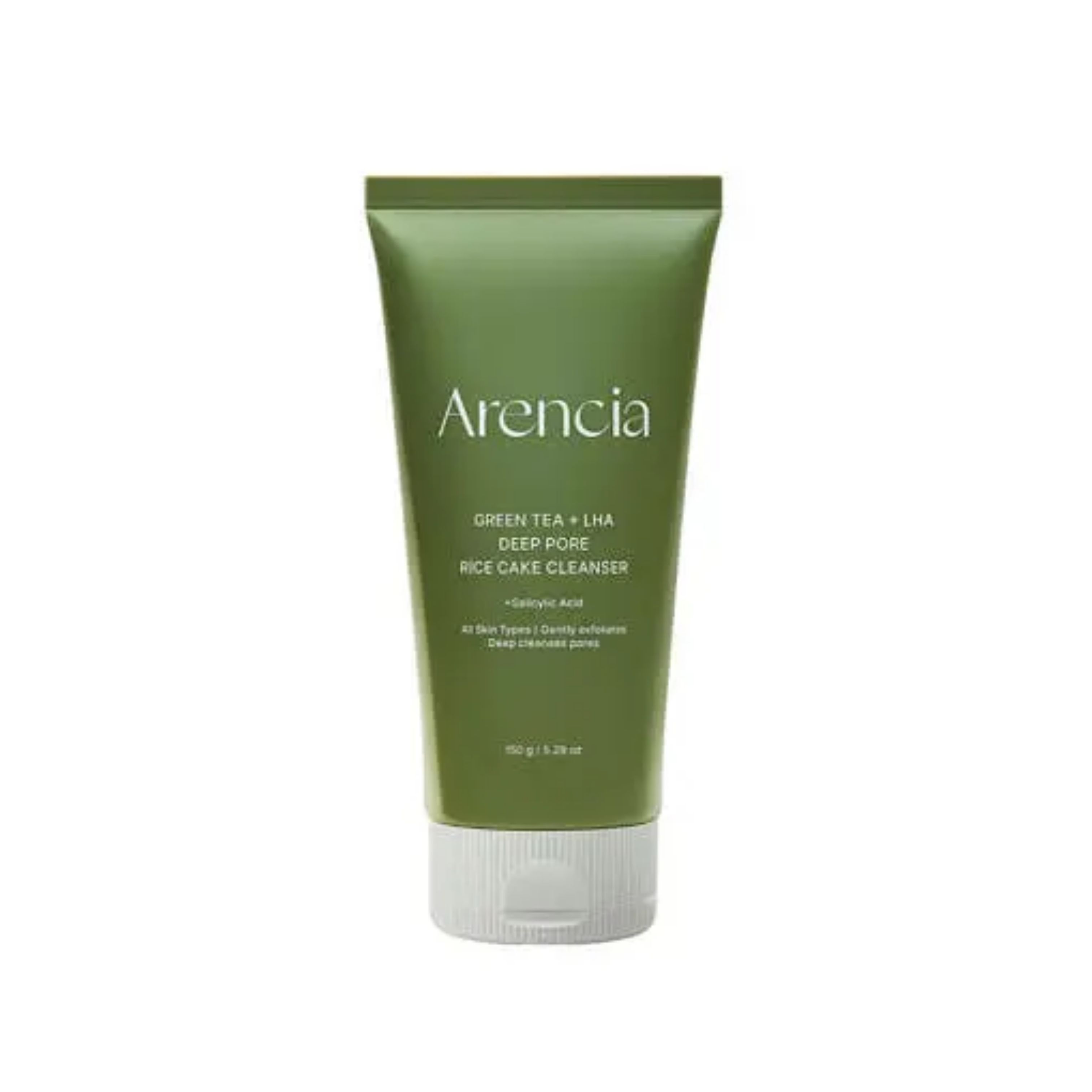Arencia Green Tea + LHA Deep Pore Rice Cake Cleanser 150g