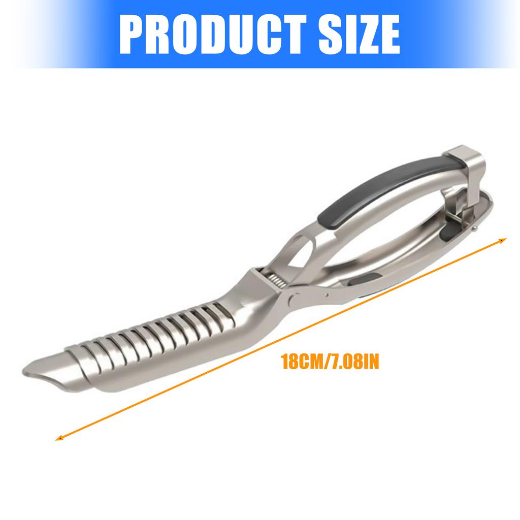 Professional BBQ Rib Skinner Kitchen Gadget Steel Construction For Perfect Rib Membrane Removal Ergonomic Clamp Tool