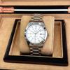 Men's Casual Fashion Quartz Wristwatch with Solid Steel Band - Automatic and Waterproof
