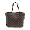 [Pre-Owned] Neverfull Mm Checkered Coated Canvas With Leather Trim Tote Bag - Fair #1489GR3