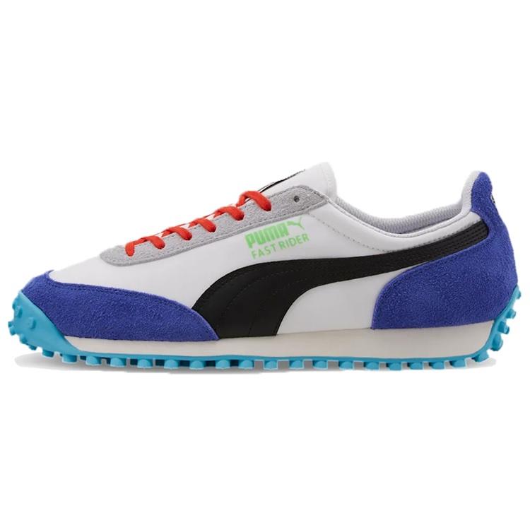 PUMA Fast Rider Ride On - White Dazzling Blue Men s 372837-01 EU 35.5