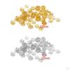 200 Piece Alloy Filigree Flower Bead Caps Jewelry Findings 10mm