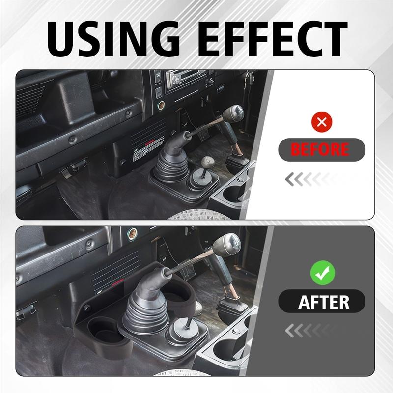 Double Hole Beverage Cup Holder For Defender 300Tdi Td5 Models 1994 To 2006RDX Short Center Console Cup Holder