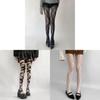 Vintage Lace Flower Mesh Stockings For Women With Sheer Hollow Floral Design For Spring Fashion