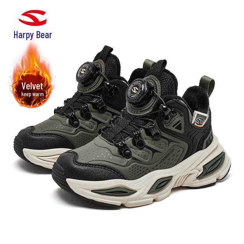Happy Bear Fleece-Lined Warm Winter Sports Shoes for Boys 28