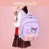 Oxford Lightweight Fabric School Backpack For Young Kids With Fun Designs Cartoon
