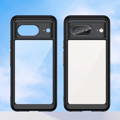 For Google Pixel 8 Flexible TPU+Hard Acrylic Phone Case Anti-Scratch Cell Phone Shell Cover