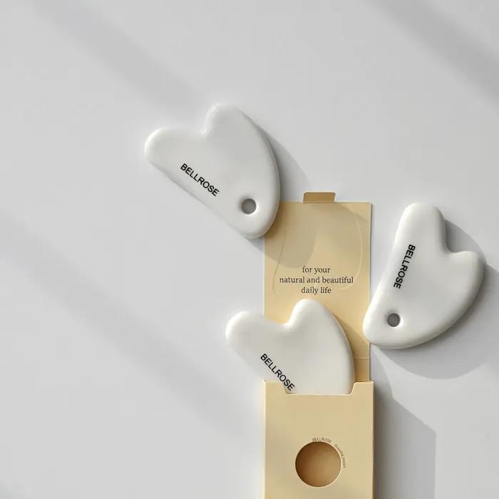 Ceramic Heart Shaped Massager (White)